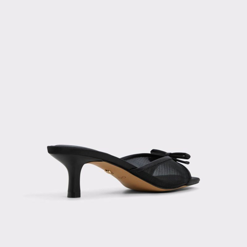 Begoniaa Black Women's Heeled Mules Aldo Black Women Heels - 4