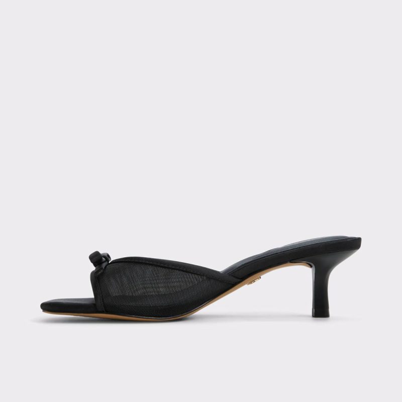 Begoniaa Black Women's Heeled Mules Aldo Black Women Heels - 5