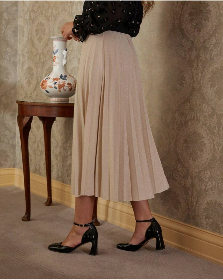 Beige Idoya Pleated Skirt Women Skirts Polín Et Moi - 2