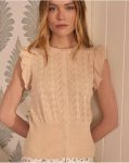 Beige Women Top Buttons Look Polín Et Moi T-Shirts And Tops - 4