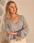 Belisa Flowers Blouse Polín Et Moi Women Cream Blouses And Shirts - 3