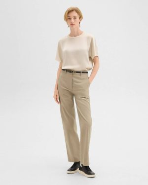Belts Belt In Leather Women Theory Black - 1