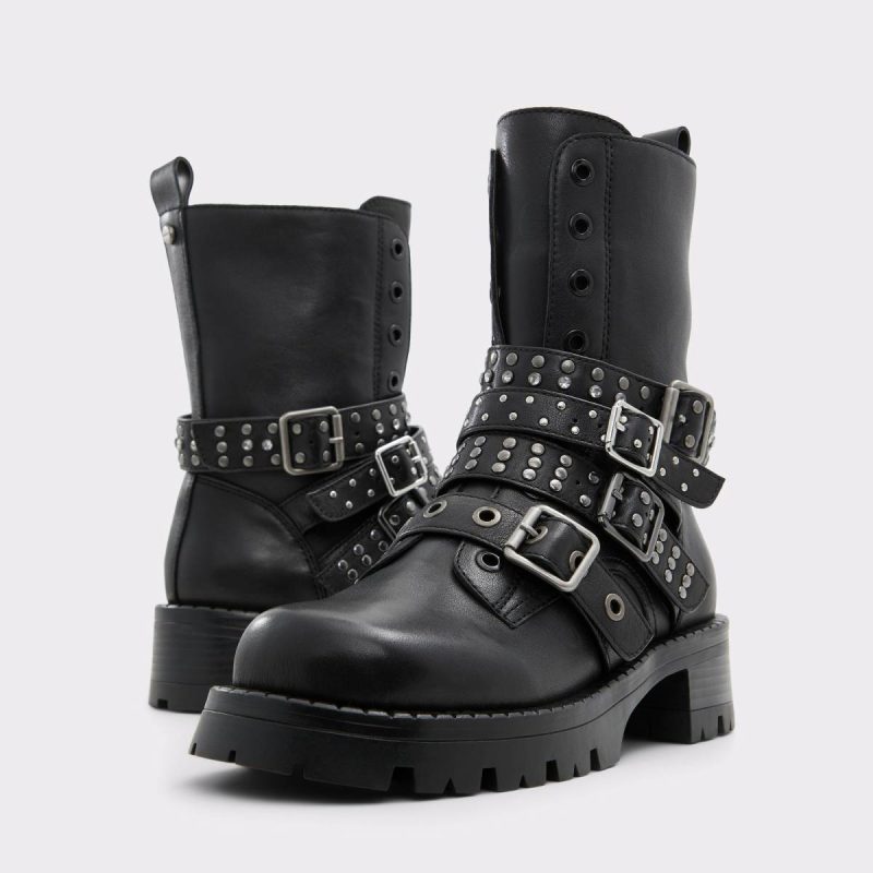 Black Aldo Boots Vortexia Black Women's Combat Boots Women - 2