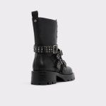 Black Aldo Boots Vortexia Black Women's Combat Boots Women - 4