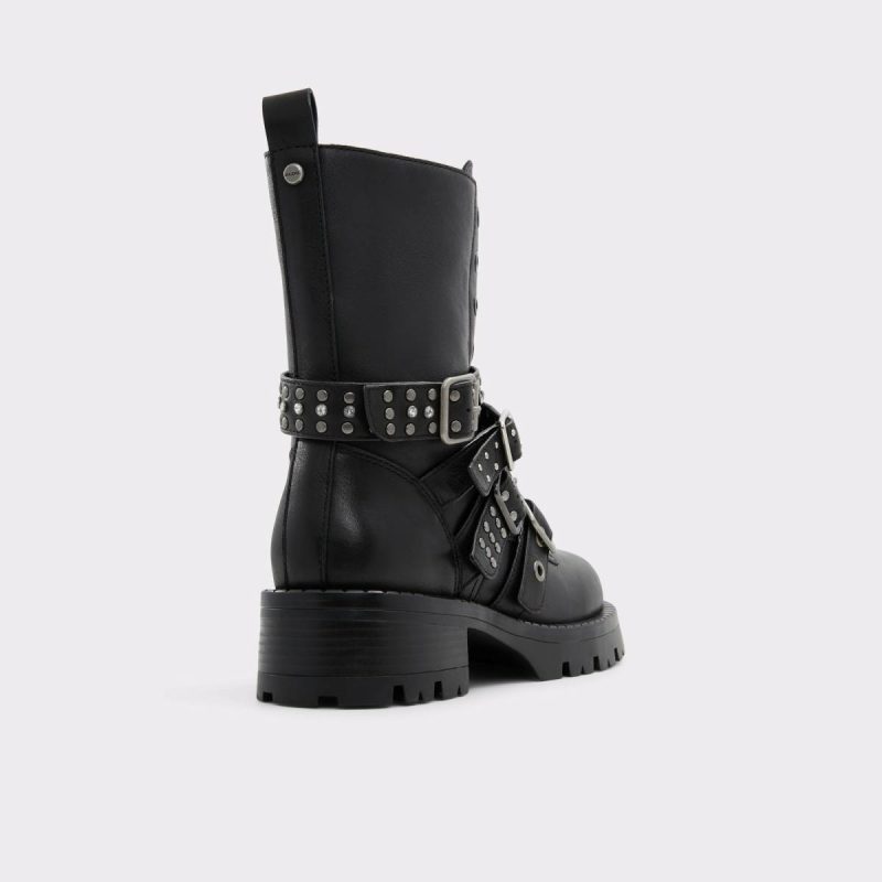 Black Aldo Boots Vortexia Black Women's Combat Boots Women - 4