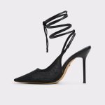 Black Aldo Pearsly Black Women's Slingbacks Heels Women - 4