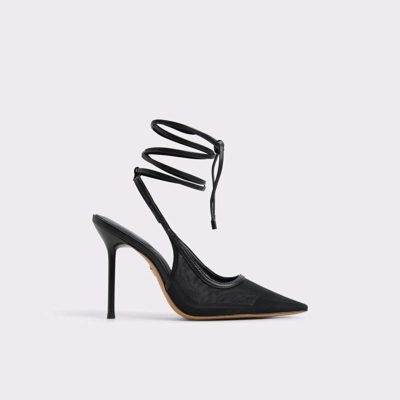 Black Aldo Pearsly Black Women's Slingbacks Heels Women - 1