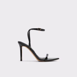 Black Aldo Tulipa Black Women's Strappy Sandals Heels Women - 1