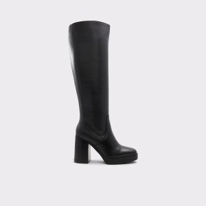 Black Aldo Women Boots Equine Black Women's Tall Boots - 1