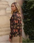 Black Calista Print Shirt Women Polín Et Moi Tops - 5