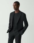 Black Clinton Blazer In Precision Ponte Blazers + Jackets Theory Men - 1