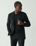 Black Clinton Blazer In Precision Ponte Blazers + Jackets Theory Men - 2
