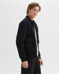 Black/Dk Charcoal Mel Sean Jacket In Double-Face Wool-Cashmere Outerwear Theory Men - 2