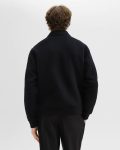 Black/Dk Charcoal Mel Sean Jacket In Double-Face Wool-Cashmere Outerwear Theory Men - 3