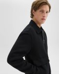 Black/Dk Charcoal Mel Sean Jacket In Double-Face Wool-Cashmere Outerwear Theory Men - 4