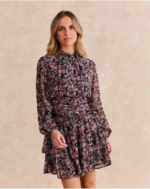 Black Dresses Polín Et Moi Daphne Short Dress Women - 1
