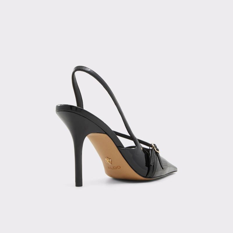 Black Etheria Black Women's Slingbacks Women Aldo Heels - 2