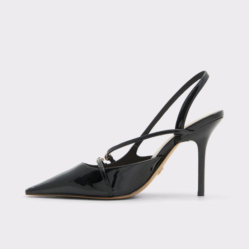 Black Etheria Black Women's Slingbacks Women Aldo Heels - 3