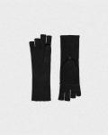 Black Hats, Gloves + Scarves Theory Women Fold-Back Gloves In Cashmere - 2