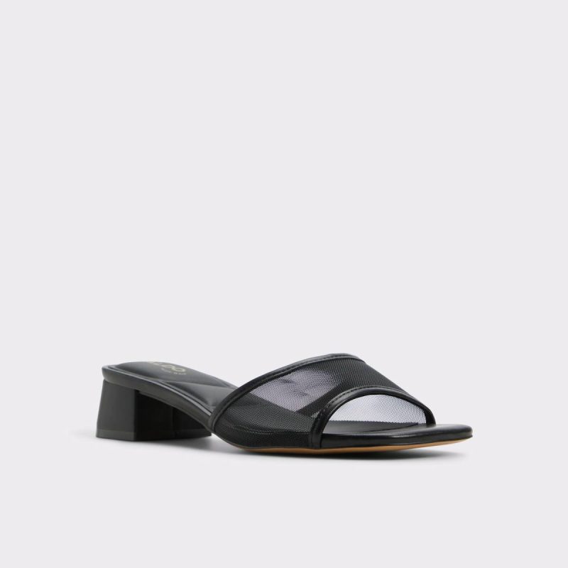 Black Heels Aldo Rosamund Black Women's Block Heels Women - 4