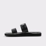 Black Lagoon Black Women's Flat Sandals Aldo Women Sandals - 3