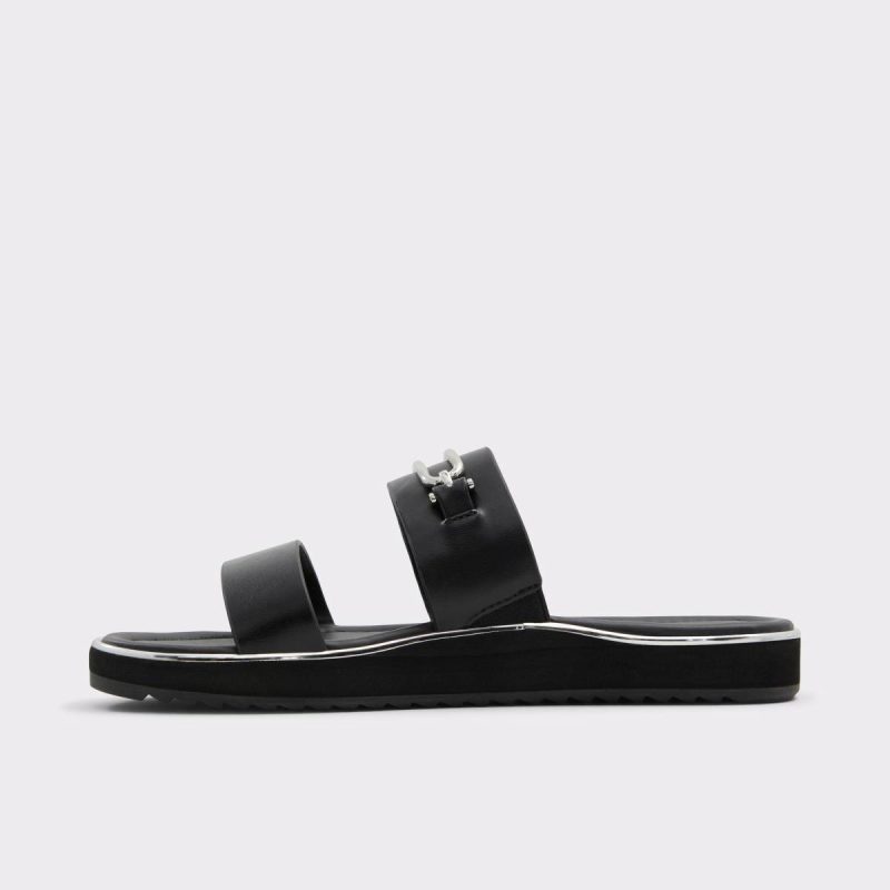Black Lagoon Black Women's Flat Sandals Aldo Women Sandals - 3