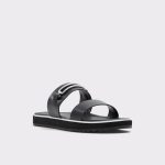 Black Lagoon Black Women's Flat Sandals Aldo Women Sandals - 4