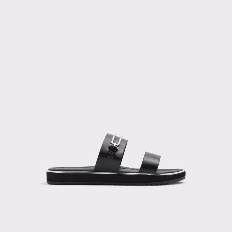 Black Lagoon Black Women's Flat Sandals Aldo Women Sandals - 1
