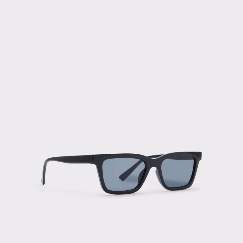 Black Men Aldo Grau Black Men's Rectangle Sunglasses - 2