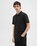 Black Men Bron Polo Shirt In Cosmos Slub Cotton Theory T-Shirts + Polos - 2