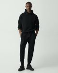 Black Men Drawstring Jogger In Fine Bilen Pants Theory - 1