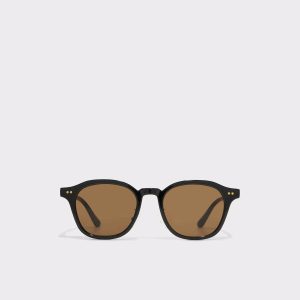Black Men Kasienx Black Men's Round Sunglasses Aldo - 1