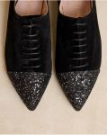 Black Mirenia Lace-Up Moccasin Footwear Polín Et Moi Women - 3