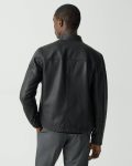 Black Morvek Zip Jacket In Leather Theory Blazers + Jackets Men - 3