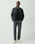 Black Morvek Zip Jacket In Leather Theory Blazers + Jackets Men - 5