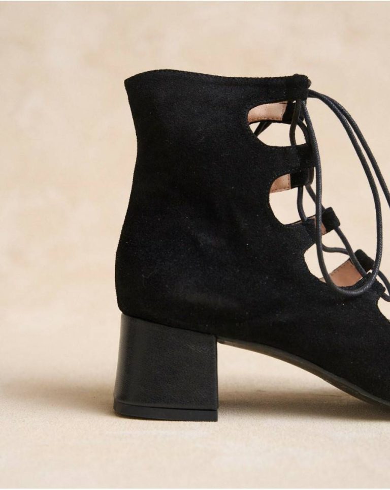 Black Polín Et Moi Footwear Gulina Lace-Up Ankle Boots Women - 3