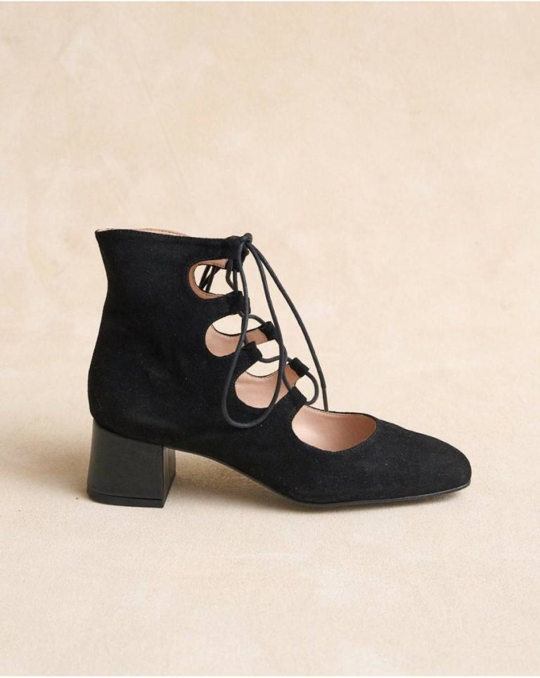 Black Polín Et Moi Footwear Gulina Lace-Up Ankle Boots Women - 5