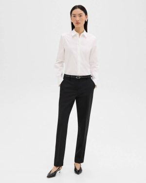 Black Theory Belts Skinny Oblong Belt In Leather Women - 1