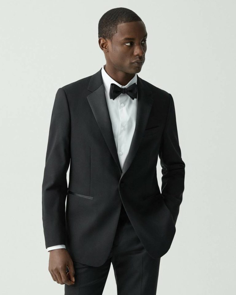 Black Theory Men Blazers + Jackets Chambers Tuxedo Blazer In Stretch Wool - 2