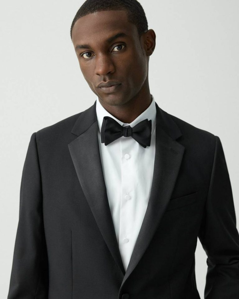 Black Theory Men Blazers + Jackets Chambers Tuxedo Blazer In Stretch Wool - 4