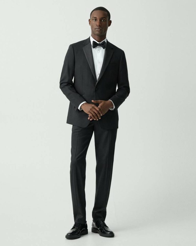 Black Theory Men Blazers + Jackets Chambers Tuxedo Blazer In Stretch Wool - 5