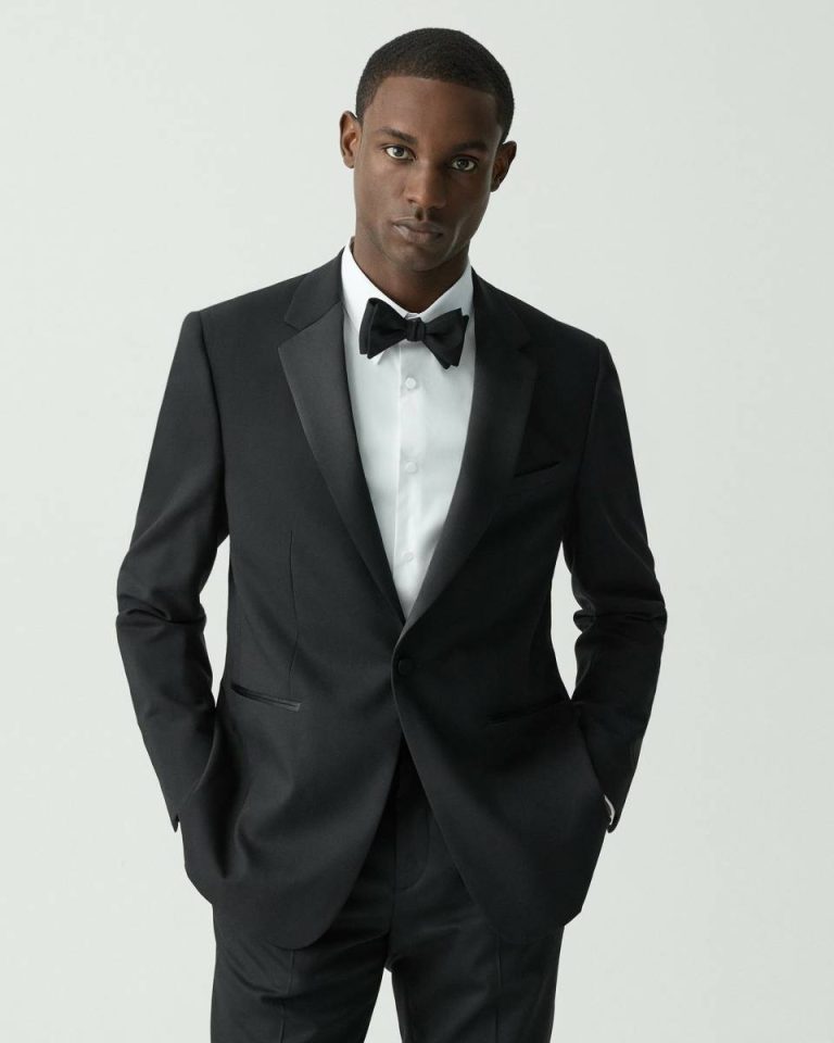 Black Theory Men Blazers + Jackets Chambers Tuxedo Blazer In Stretch Wool - 1
