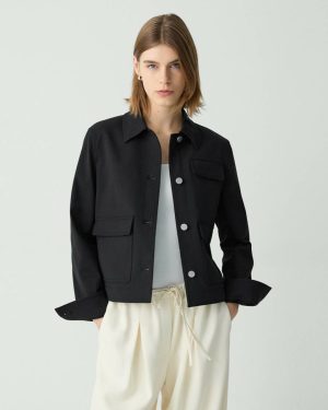 Black Theory Women Casual Jacket In Neoteric Twill Blazers + Jackets - 1