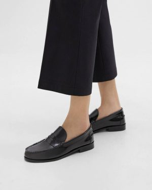 Black Theory Women City Loafer In Leather Shoes - 1