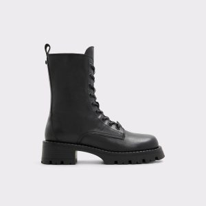 Black Women Aldo Boots Allea Black Women's Combat Boots - 1