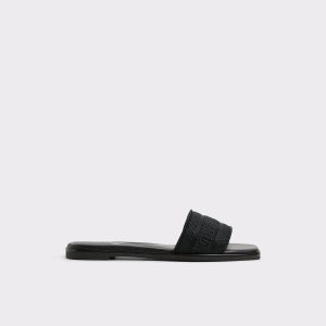 Black Women Aldo Sandals Oceania Black Women's Flat Sandals - 1
