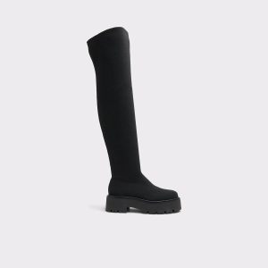 Black Women Boots Aldo Dynoknit Black Women's Tall Boots - 1