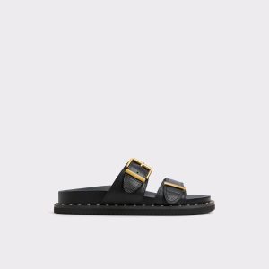 Black Women Elyna Black Women's Footbed Sandals Aldo Sandals - 1