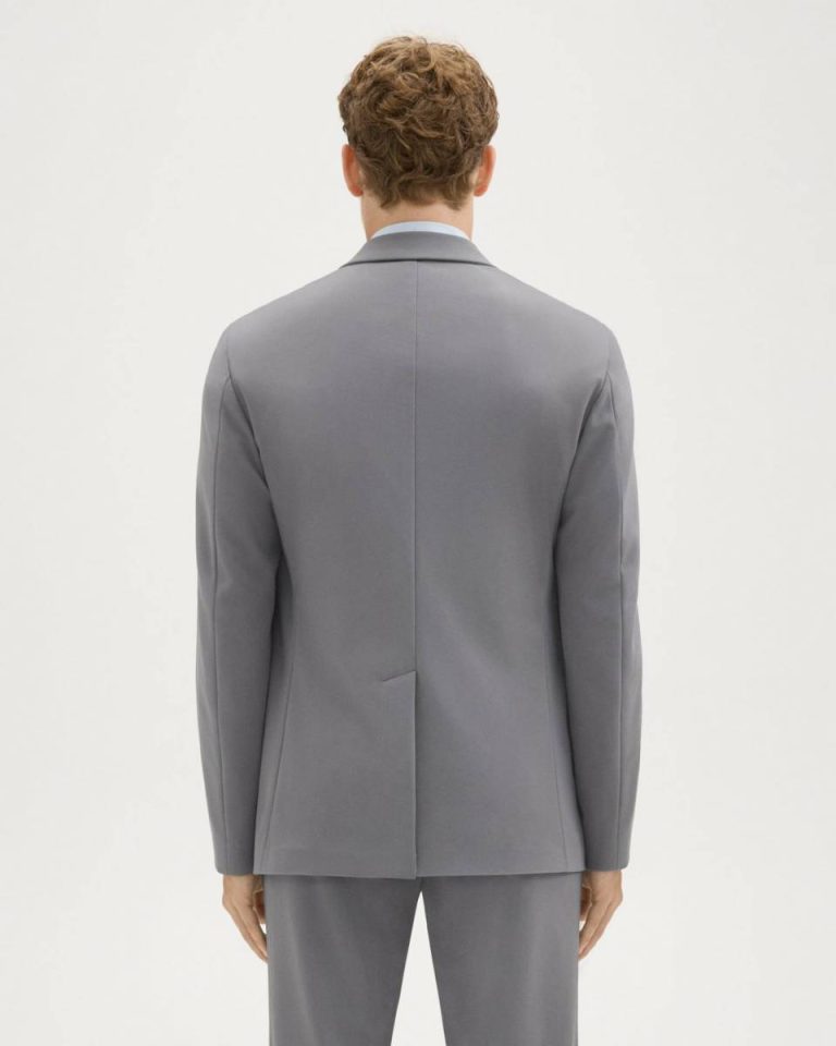 Blazers + Jackets Clinton Blazer In Precision Ponte Stone Men Theory - 3