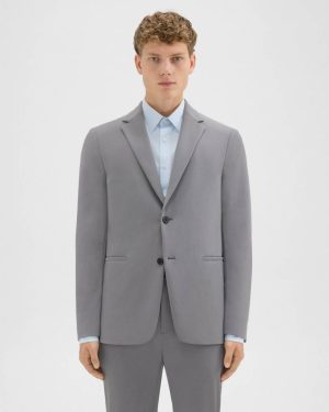 Blazers + Jackets Clinton Blazer In Precision Ponte Stone Men Theory - 1